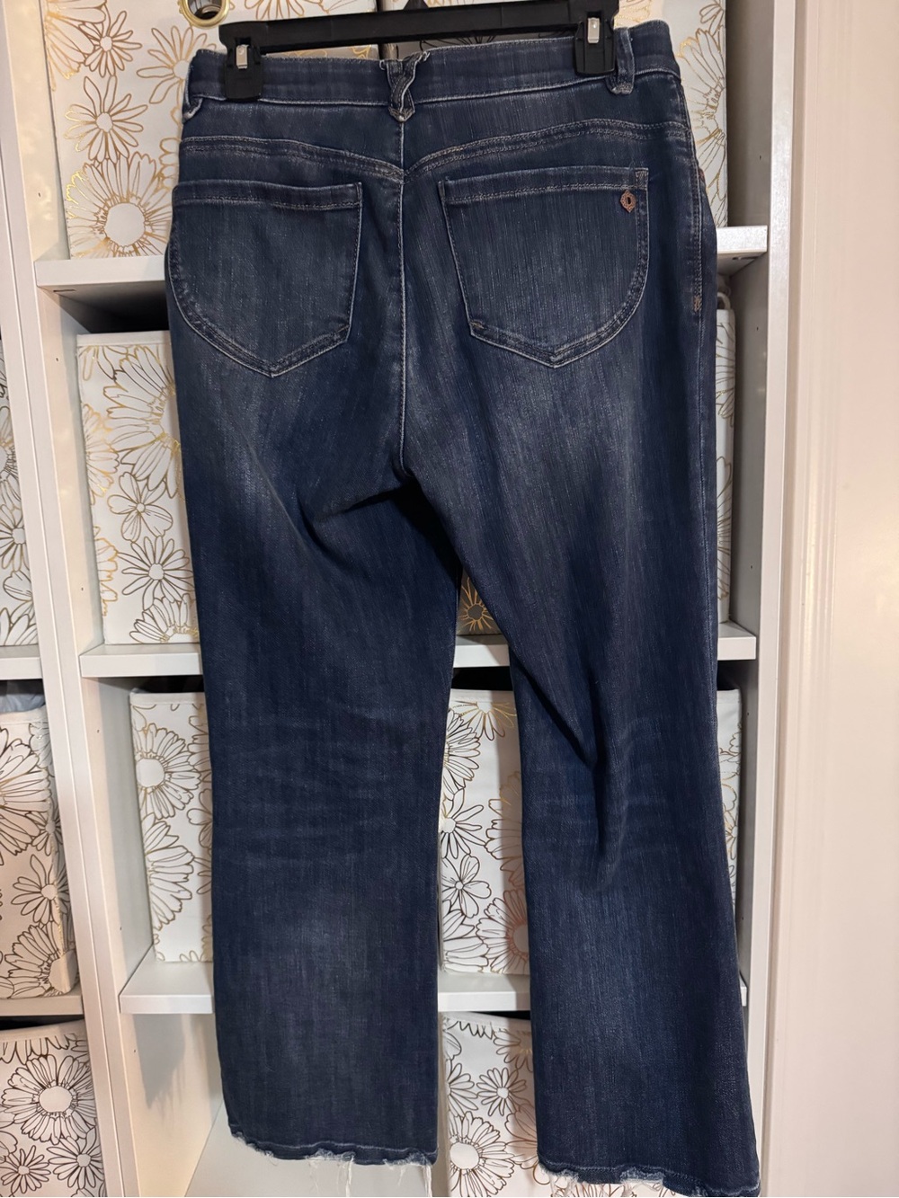 Democracy Dark Wash Wide Leg Jeans - Navy (Open to Offers) - Picture 3 of 5